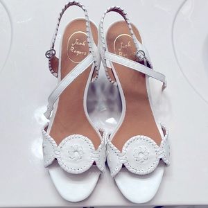 Jack Rogers white wedge size 10